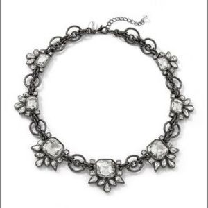 WHBM CRYSTAL HEMATITE FINISH SHORT NECKLACE